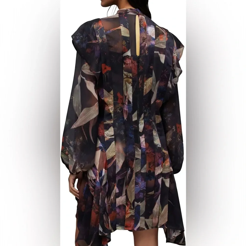 ALLSAINTS - Fleur Tippi Mini Dress - Picture 8 of 15